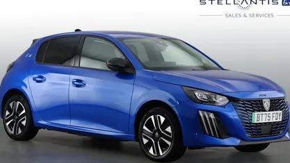 Blue New 2025 Peugeot e-208 Allure Hatchback | £19,237 (Fair price)