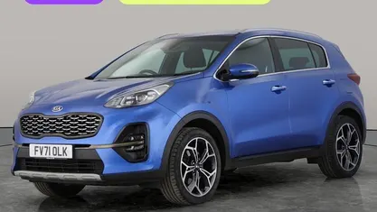 Used Kia Sportage GT-Line 177 HP (130 kW) 2021 Blue SUV