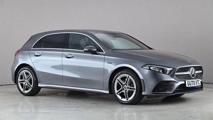 Begagnad Mercedes A250 AMG line 218 HK (160 kW) 2020 Grå Halvkombi