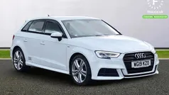 White Used 2019 Audi A3 Sportback S-Line Hatchback | £15,899 (Fair price)