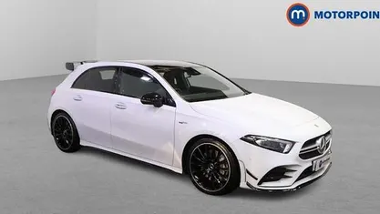 White Used 2022 Mercedes A35 AMG Premium Plus Hatchback | £29,649 (Fair price)