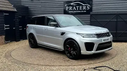 Used Land Rover Range Rover Sport SVR 575 HP (422 kW) 2018 Silver SUV