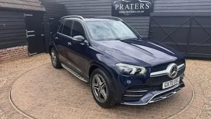 Used Mercedes GLE300 AMG line 245 HP (180 kW) 2020 Blue Estate