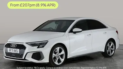 White Used 2021 Audi A3 S-Line Sedan | £16,029 (Fair price)