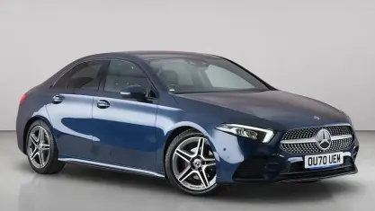 Used Mercedes A200 AMG Line Premium 150 HP (110 kW) 2020 Blue Sedan