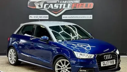 Used Audi A1 Sportback S-Line 125 HP (91 kW) 2017 Blue Hatchback