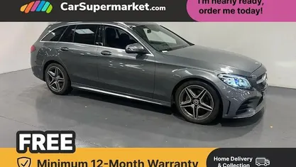 Grey Used 2020 Mercedes C220 AMG line Estate | £17,197 (Fair price)