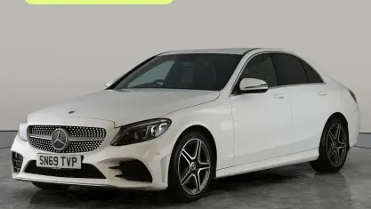 Used Mercedes C200 AMG line 184 HP (135 kW) 2019 White Sedan