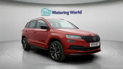 Used Skoda Karoq SportLine 150 HP (110 kW) 2019 Red SUV