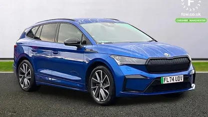 Blue Used 2024 Skoda Enyaq iV SportlinePlus SUV | £28,399 (Good price)
