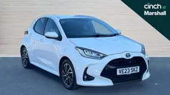 White Used 2023 Toyota Yaris Hybrid Design Hatchback | £17,338 (Fair price)