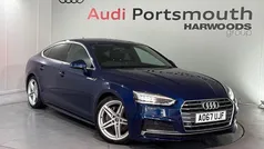 Blue Used 2017 Audi A5 Sportback S-Line Hatchback | £18,690 (Fair price)