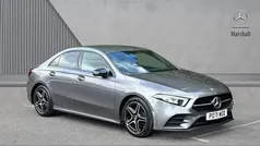 Mountain grey metallic Used 2021 Mercedes A180 AMG line Sedan | £19,979 (Fair price)