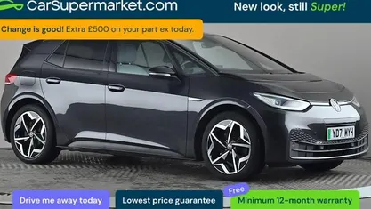 Used VW ID.3 Pro 150 kW (204 HP) 2021 Grey Hatchback