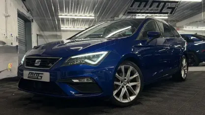 Used Seat Leon FR 150 HP (110 kW) 2017 Blue Estate