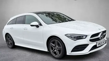 Used Mercedes CLA220 Shooting Brake AMG line 190 HP (139 kW) 2020 White Estate