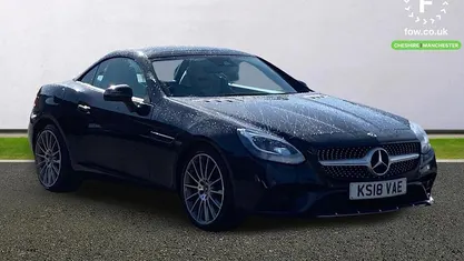 Used Mercedes SLC300 AMG line 245 HP (180 kW) 2018 Black Cabriolet
