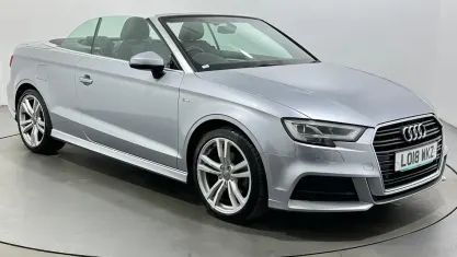 Used Audi A3 Cabriolet S-Line 150 HP (110 kW) 2018 Silver Cabriolet