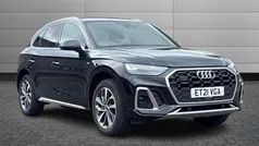 Black Used 2021 Audi Q5 S-Line SUV | £32,595 (Fair price)