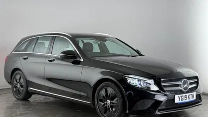 Used Mercedes C200 Premium 184 HP (135 kW) 2019 Black Estate