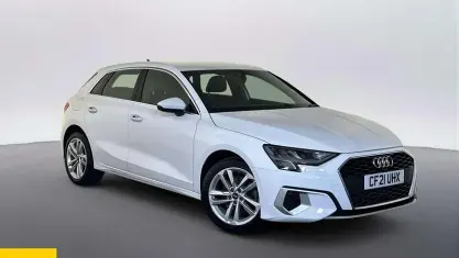 Used Audi A3 Sportback Sport 110 HP (80 kW) 2021 White Hatchback