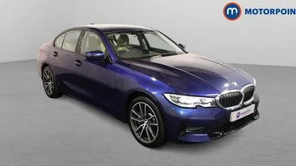 Blue Used 2019 BMW 330e Sport Line Sedan | £17,399 (Fair price)