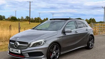 Used Mercedes A250 AMG 211 HP (155 kW) 2014 Grey Hatchback