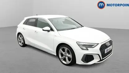 Used Audi A3 Sportback S-Line 150 HP (110 kW) 2020 White Hatchback