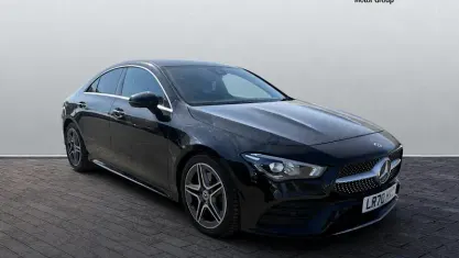 Used Mercedes CLA200 AMG line 163 HP (119 kW) 2022 Black Coupe