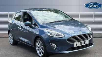 Begagnad Ford Fiesta Titanium X 125 HK (91 kW) 2021 Blå Halvkombi