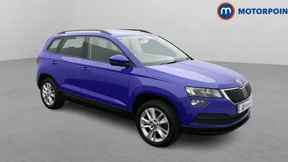 Used Skoda Karoq SE Technology 116 HP (85 kW) 2020 Blue SUV