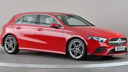 Used Mercedes A200 AMG line 150 HP (110 kW) 2019 Red Hatchback