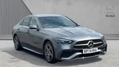 Grey Used 2024 Mercedes C300e AMG line Sedan | £36,465 (Fair price)