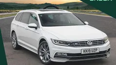 White Used 2019 VW Passat R-line Estate | £17,995 (A bit pricey)
