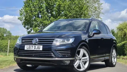 Used VW Touareg R-line Plus 262 HP (192 kW) 2017 Blue SUV