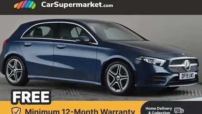 Blue Used 2019 Mercedes A200 AMG Line Premium Hatchback | £16,697 (Fair price)