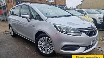 Used Vauxhall Zafira Tourer Design Edition 140 HP (102 kW) 2017 Silver MPV