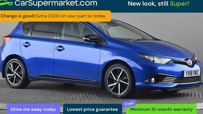 Used Toyota Auris Hybrid Design 136 HP (100 kW) 2018 Blue/black Hatchback