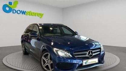 Używany Mercedes C220 AMG line 170 KM (125 kW) 2018 Niebieski Kombi