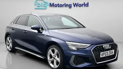 Used Audi A3 Sportback S-Line 150 HP (110 kW) 2023 Blue Hatchback