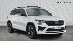 Moon white metallic Used 2024 Skoda Kodiaq vRS SUV | £38,920 (Fair price)