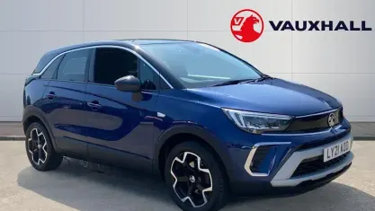 Used Vauxhall Crossland Elite 131 HP (96 kW) 2021 Blue SUV