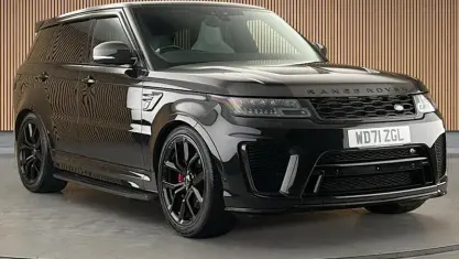 Used Land Rover Range Rover Sport SVR 575 HP (422 kW) 2021 Santorini black SUV