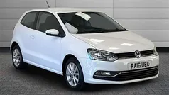 Pure white Used 2016 VW Polo SE Hatchback | £6,999 (Fair price)