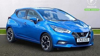 Usado Nissan Micra Acenta 92 HP (67 kW) 2021 Azul Citadino