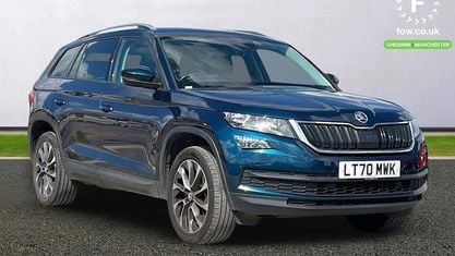 Usado Skoda Kodiaq SE Drive 150 HP (110 kW) 2020 Azul SUV