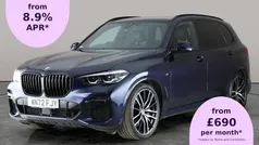 Blue Used 2022 BMW X5 M Sport SUV | £44,440 (Fair price)