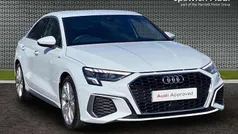 White Used 2022 Audi A3 S-Line Sedan | £23,899 (Fair price)