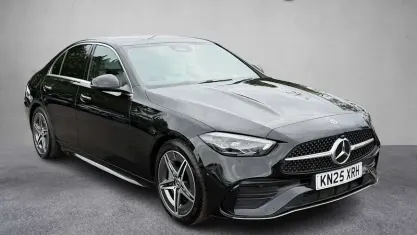 Used Mercedes C200 AMG line 204 HP (150 kW) 2025 Black Sedan