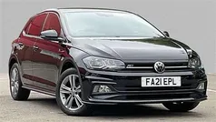 Black Used 2021 VW Polo R-line Hatchback | £14,530 (Fair price)